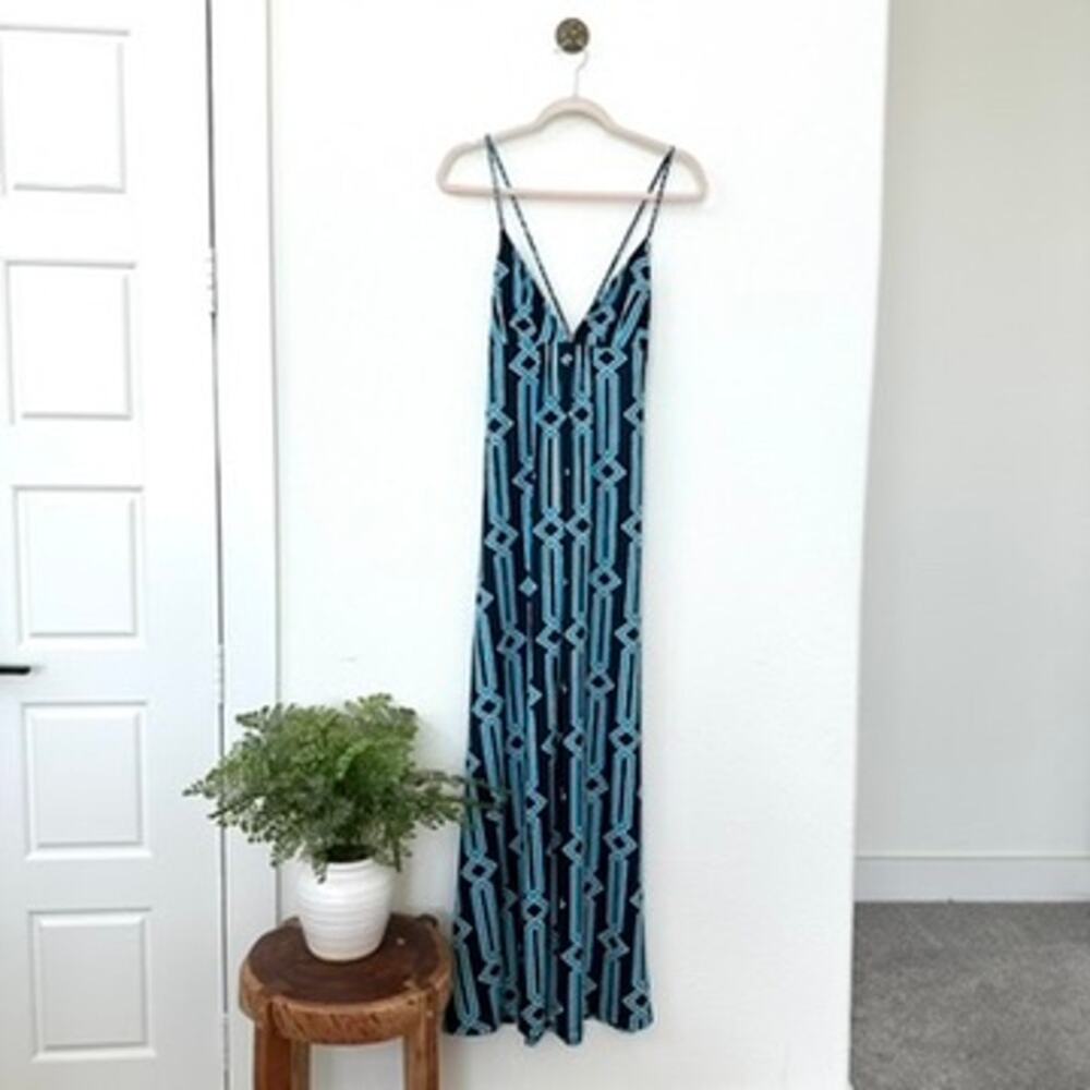 Julie Brown Olivia Maxi‎ Multi Color Geometric New With Tags Size Medium NWT
